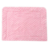 Maxbell Dog Mat Blanket Soft Bed Cushion Washable Air Conditioning Pad M Pink Dot