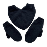 Maxbell Couple Holding Hands Gloves Thick Thermal Novelty Mittens for Running Hiking Black