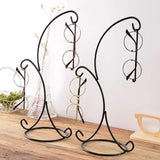 Max Black Eyeglass Holder Stand Glasses Display Rack with Hook Home Decor 01