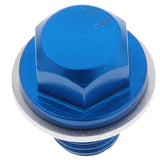 Max Metal Engine Oil Pan Protection Plug for ATV and Motorcycle Blue
