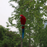 Max Artificial Feathered Animal Bird Garden Figurine Decor Large Parrot