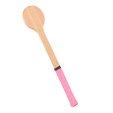 Maxbell Wooden Tennis Pointer Spoon Wooden Spoon 55x12cm for Training Beginner pink