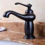 Maxbell European Style Retro Bathroom Basin Water Faucet Antique Mixer Tap Black