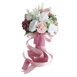 Maxbell Wedding Bride Bouquet Cascading Bouquet for Bride Ceremony Anniversary