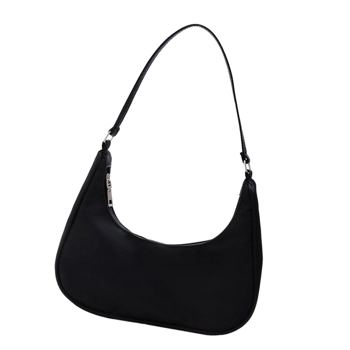 Maxbell Dumpling Bun Lady big Capacity Wallet Shopping Bag Nylon Shoulder Bag Black