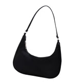 Maxbell Dumpling Bun Lady big Capacity Wallet Shopping Bag Nylon Shoulder Bag Black