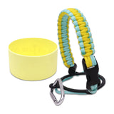 Maxbell Water Bottle Handle Protective Silicone Sleeve for Outdoor Activities Sports Light Yellow Medium