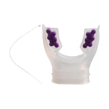 Maxbell Scuba Regulator Mouthpiece with Tie Strap Comfort Bite Replacement for Adult Violet