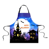 Maxbell Halloween Apron, Unisex Kitchen Bib Apron Adjustable Neck Cooking Gift J