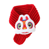 Maxbell Pet New Year Scarf Washable Dog Knitted Scarf for Kitten Puppy New Year Gift