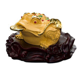 Maxbell Ancient Feng Shui Frog Toads Sculpture Ornament for Shop Cashier Registrati
