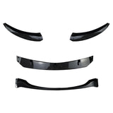 Maxbell Front Bumper Splitter Lip Body Kit Black for BMW 1 Series E82 E88 Carbon Fiber