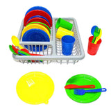 Max 28 Pieces Kitchen Playset Mini Kitchen Cutlery Kids Pretend Role Play Toys