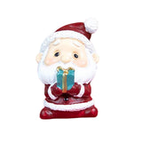 Maxbell Miniature Statue Mini Ornament Christmas Figurines for Tabletop Party Indoor 3.5x4x5cm Santa