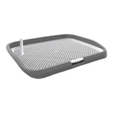 Maxbell Dog Toilet Potty Pad Holder Washable with Urinary Column Dog Accessories Gray