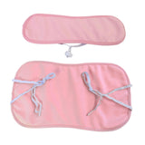 Maxbell Castor Oil Pack Compress Adjustable Flannel Anti Oil Leak for Waist and Neck Pink Elastic Cord