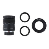 Max 25mm f1.4 CCTV Lens+C Mount Adapter+2 Macro Rings for Pentax Q Camera Black