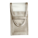 Max Travel Leather Makeup Bag Cosmetic Beauty Brushes Organizer Bag Case Silver