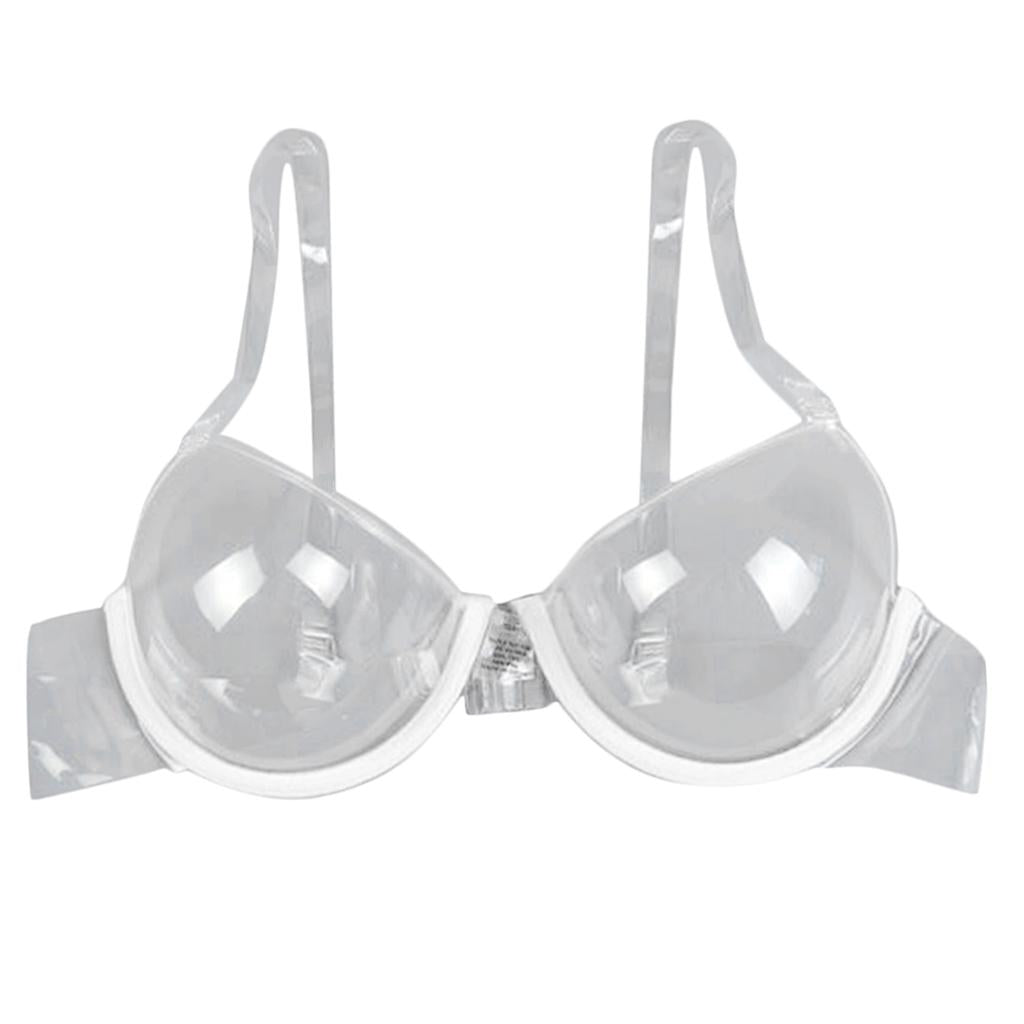 Maxbell Clear Disposable Underwire Bra Women's Full Cup Push Up