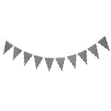 Maxbell Colorful Paper Flag Banners Flag Decoration String Pennant Banner Black