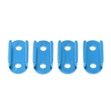 Max 4x Aluminum Alloy Leaf Spring Shackles / Mounts for WPL B16 B24 B36 Blue