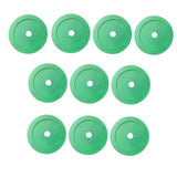 Maxbell 10Pcs Flat Cones Non Slip Training Spot Markers for Boxing Baseball Soccer Green