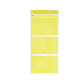 Max Magazine Storage Pockets Hanging Bag Organizer Rack Closet Yellow 3 Slots