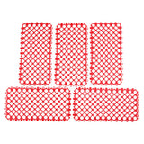 Max 5Pcs Rabbit Mats Cages Plastic Small Animal Cage Hole Mat Easy Clean Red