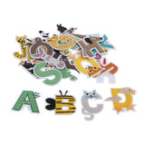 Max 26pcs Sewing Embroidery Patch Iron On Alphabet Motif Applique Animal