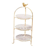 Maxbell Luxury Cake Stand 3 Tier Serving Tray Dessert Tray for Kitchen Pastry Candy 3 floors