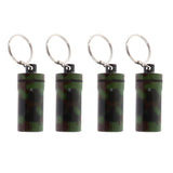 Max 4 Pieces Aluminum Pill Storage Case Box Medicine Container Holder Camouflage