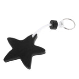 Maxbell Yacht Sailing Boating Floating Key Ring Star Shaped Keyring Key Chain Black