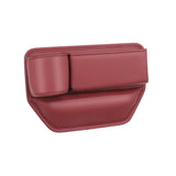 Maxbell Car Seat Gap Filler Seat Gap Pocket with Cup Holder Center Console Organizer Main Seat Red
