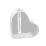 Maxbell Acrylic Flower Vase Heart Shape Elegant Book Shaped for Office Bookshelf
