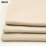 Maxbell Solid Color Cotton Fabric Handmade Sewing Craft Patchwork Cotton Linen Beige