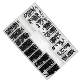 Maxbell 500 Pieces 18 Sizes Mini Screw Nuts Rust Proof Universal for Notebook Glass Style C