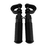 Maxbell 2x Motorcycle 7/8" Crash Bar Highway Footpegs Accessory Universal 22mm Black