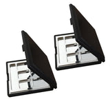Maxbell 2Pcs Empty Makeup Palette for Eyeshadow Blusher Concealer Cosmetic DIY Plate