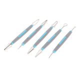 Maxbell Carving Knife Set Vegetable Fruit Sharp Modeling Sculpturing Corer Poke blue