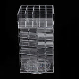 Maxbell Acrylic Rotating Lipstick Organizer Holder Spinning Lipgloss Tower Stand 65 Grids