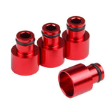 Max Maxb 4x Fuel Injector Adapters for Acura RDX Injectors B16 B18 D16Z D16Y Red