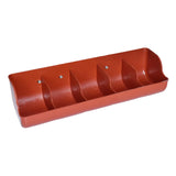 Maxbell Piglet Fodder Trough Poultry Farming Feeder Animal Husbandry Accessories 5 Slot Red