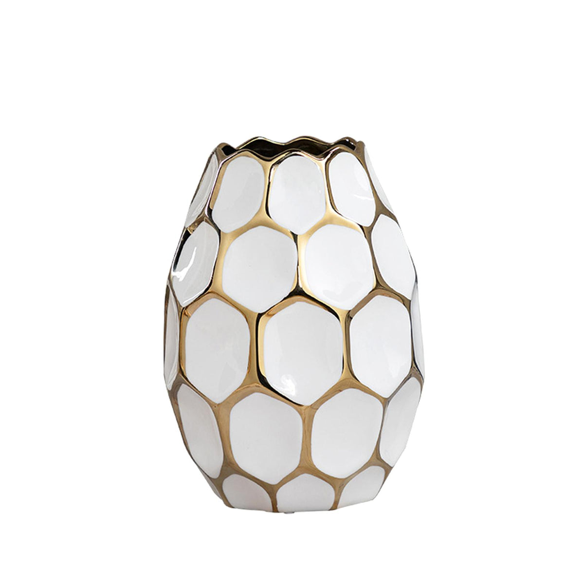 Maxbell Ceramic Vase Home Decorations Flower Pot Indoor Dining Room Ornament Office White