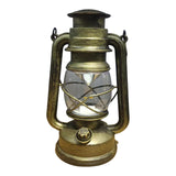 Maxbell Retro Style Oil Lantern Lamp Table Lamp Oil Lamps for Emergency Party Gold