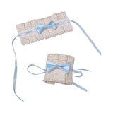 Maxbell Anime Maid Cosplay Accessories Lolita Hand Sleeve Wrist Cuffs for Wedding Blue