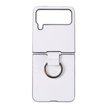 Maxbell Phone Case Protective Case Protection for Z Flip4 5G Folding Phone Accessory White Plain Pattern