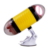Maxbell Male Masturbation Cup Realistic Oral & Vagina Double Heads Exerciser Yellow