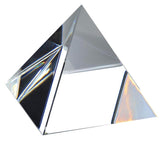 Max 80mm Clear Crystal Glass Pyramid Prism Craft Statue Home Decor Paperweight