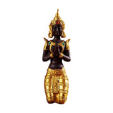 Maxbell Antique Kneeling Buddha Statue Sculpture living Room Gift Style A