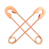 Max Stylish Earrings Punk Safety Pin Earrings Ear Piercing Jewelry Rose Gold